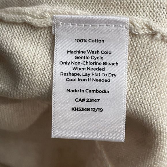 Talbots Sweater Lightweight 3/4 Sleeve Sea Shells Women’s Medium NWT - Picture 8 of 14